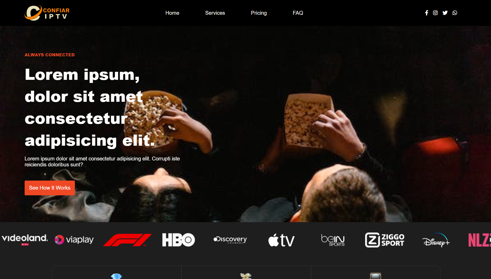 Screenshot of the Confiar Project.